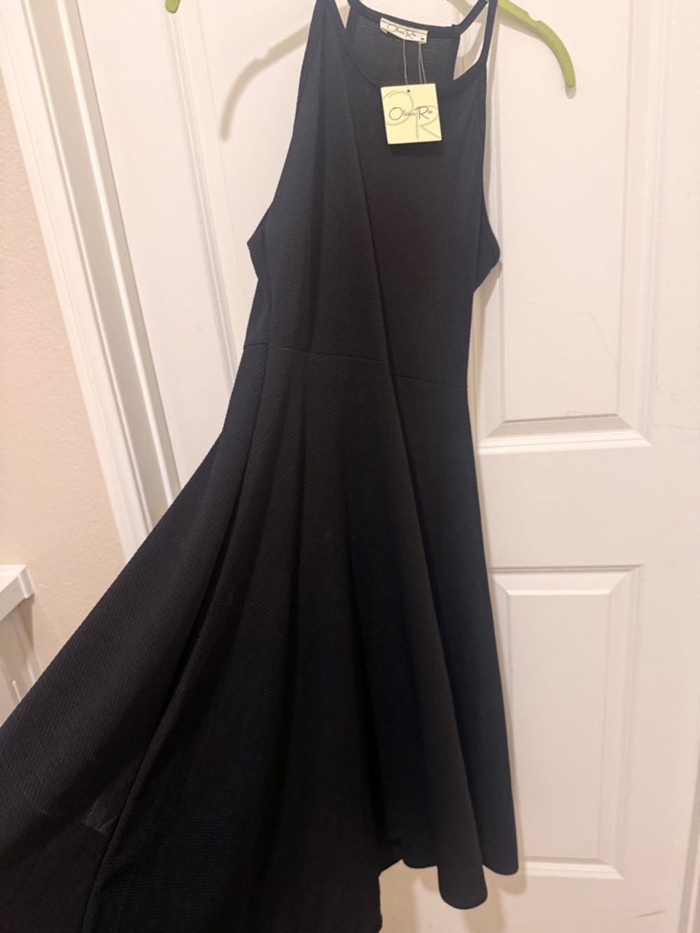 Olivia Rae Black Maxi Halter Dress
